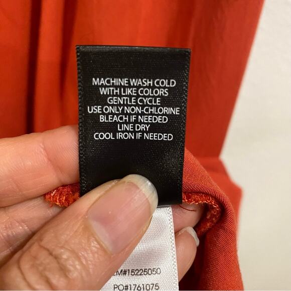 Torrid Brick Red Challis Zip Front Mini Shirt Dress Sz 14/16 - Picture 8 of 14